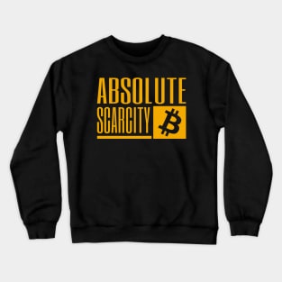 Bitcoin Absolute Scarcity - orange Crewneck Sweatshirt
